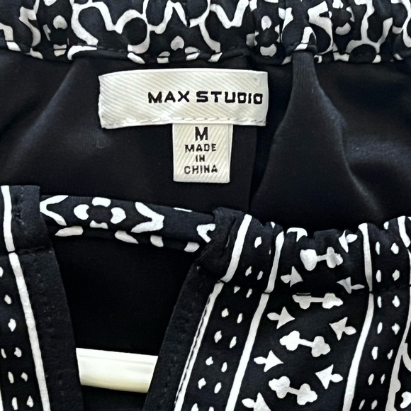 Max Studio Black and White Geometric Pattern Dress - Picture 2 of 4